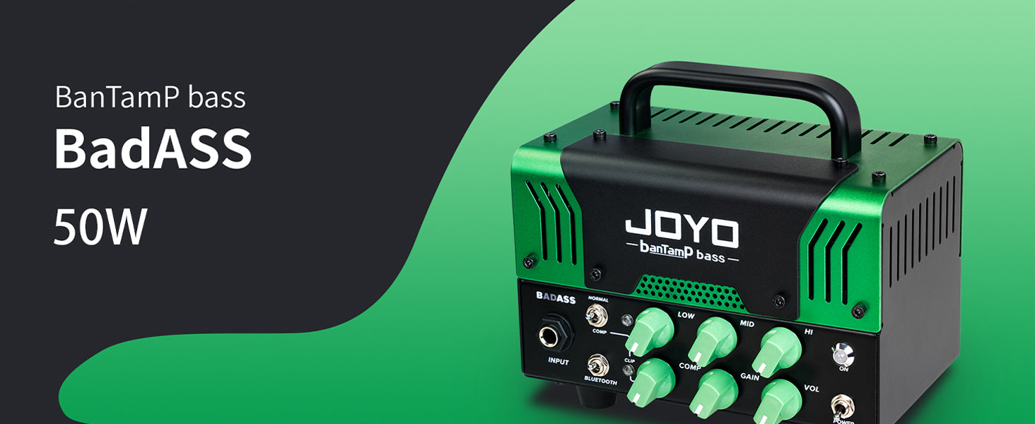 Joyo BanTamP BaDass Cabezal de Amplificador de Bajo de 50 W