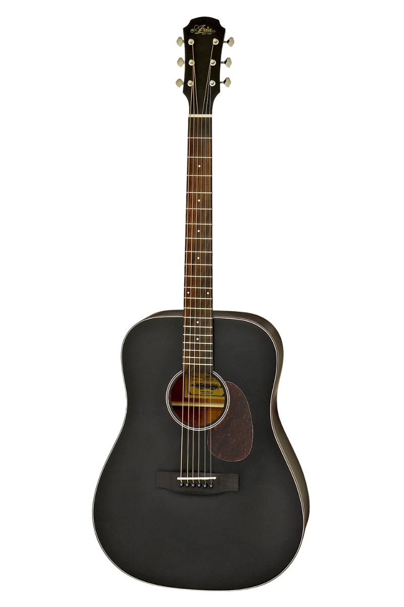 Aria 111 Dreadnought Guitarra Acústica - Negro