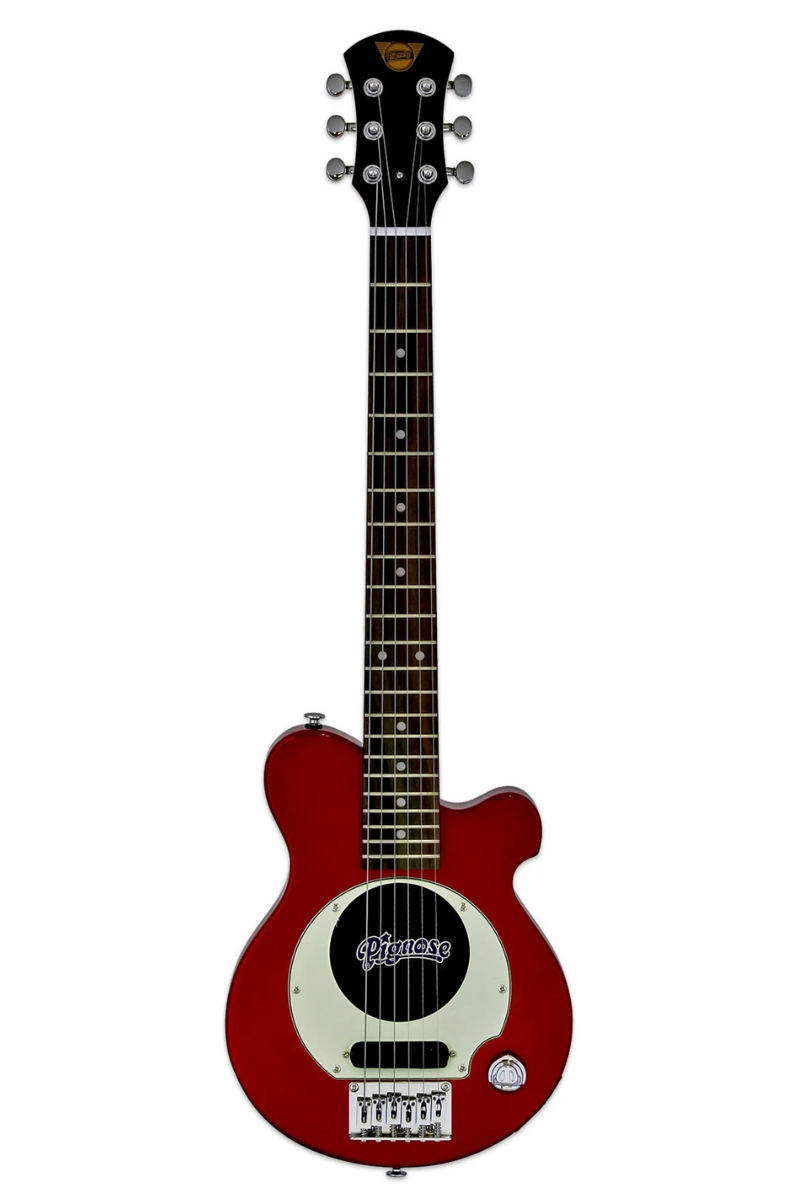Pignose PGG-200 Mini Guitarra Eléctrica de viaje - Candy Apple (con funda)