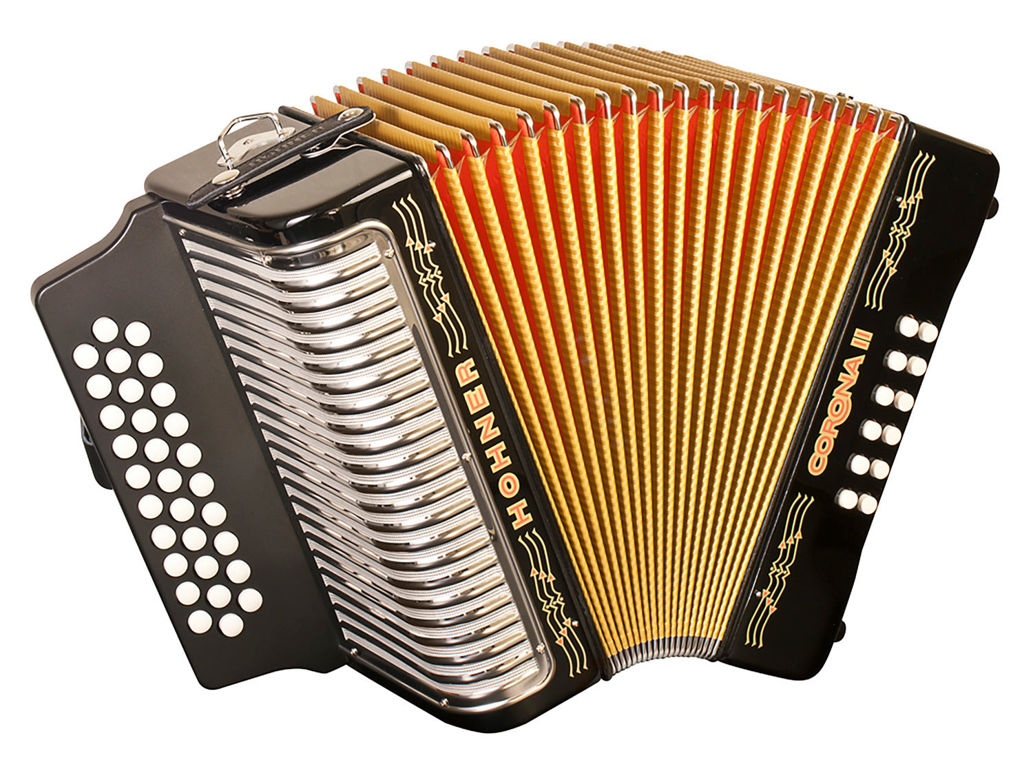 Hohner Corona II Acordeón Diatónico — 31 Botones | 2 Voces