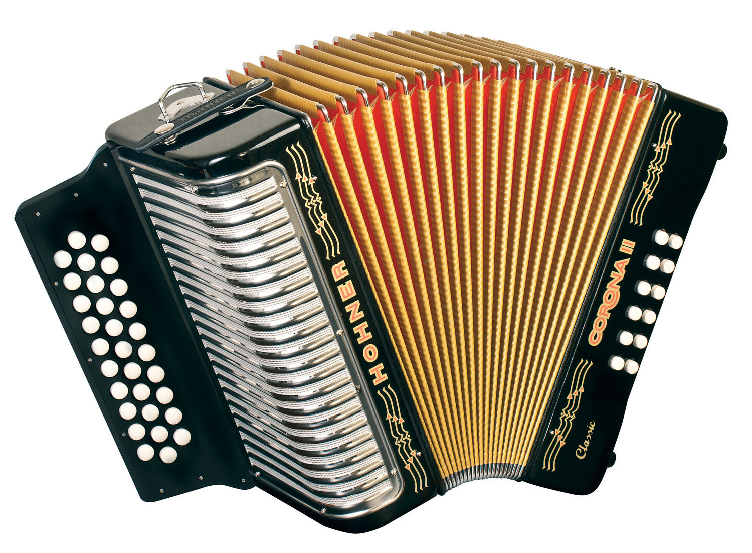 Hohner Corona II Classic Acordeón Diatónico — 31 Botones | 2 Voces