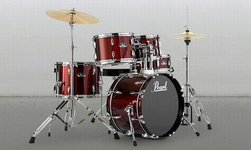 Pearl Roadshow Complete Drum Set RS525/C with Cymbals - Red Wine