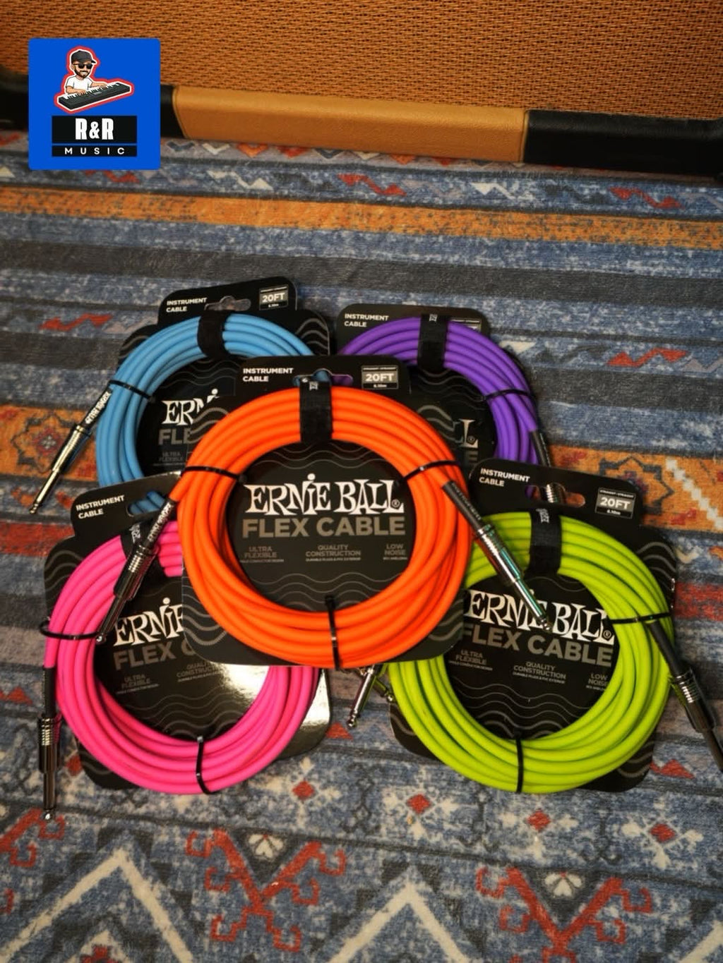 ERNIE BALL FLEX CABLE DE INSTRUMENTO 20’