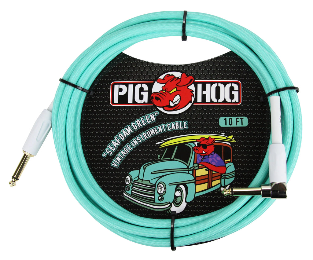 PIG HOG SEAFOAM VERDE CABLES PARA INSTRUMENTOS