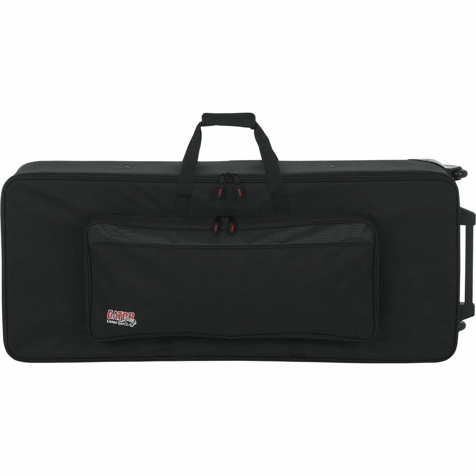 Gator GK-61 Estuche de espuma EPS para teclado ligero de 61 notas con ruedas y asa de remolque