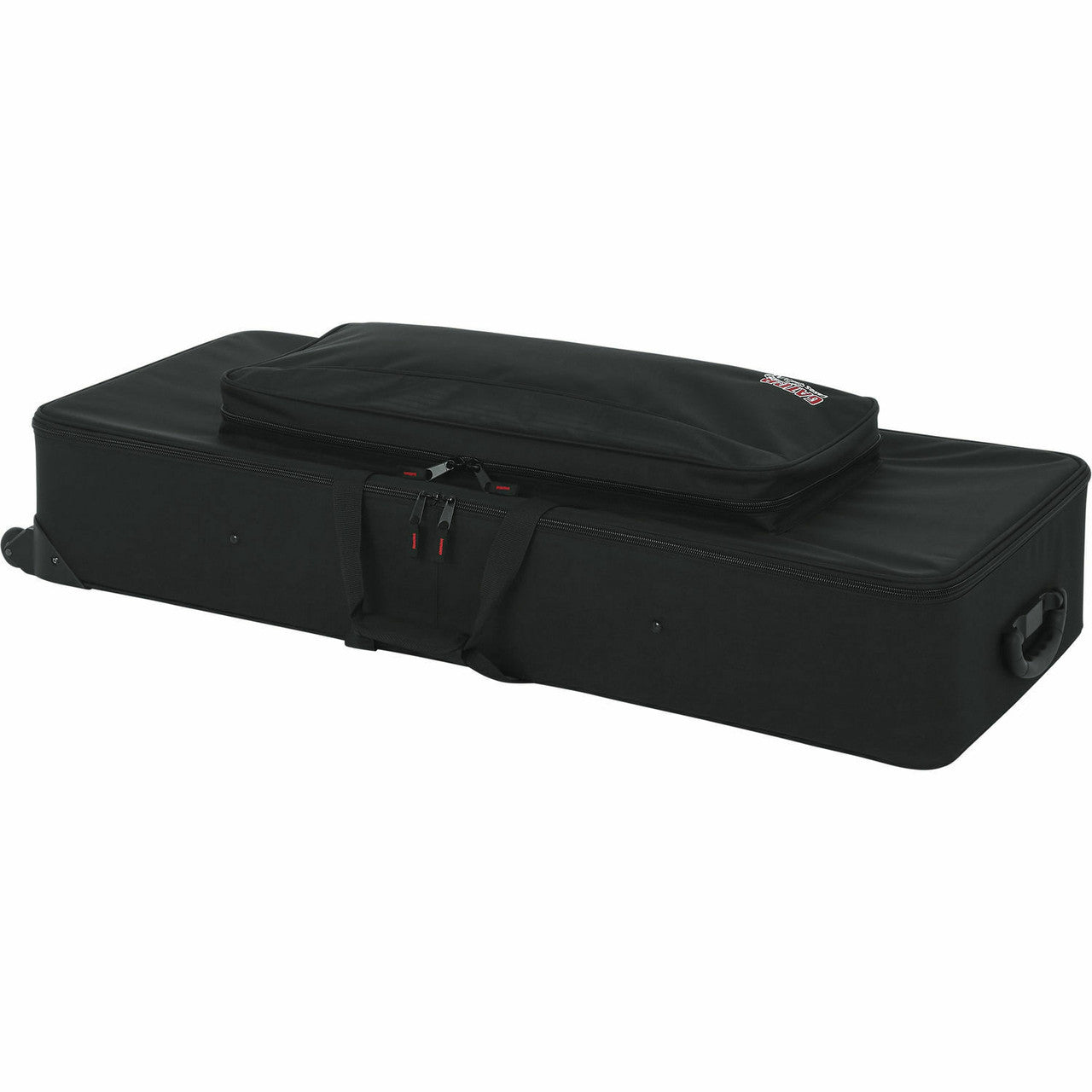 Gator GK-61 Estuche de espuma EPS para teclado ligero de 61 notas con ruedas y asa de remolque