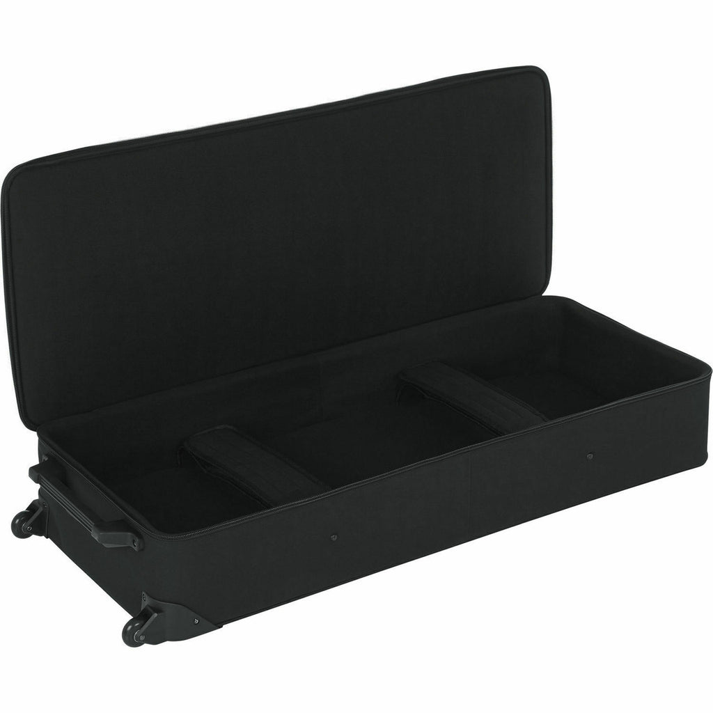 Gator GK-61 Estuche de espuma EPS para teclado ligero de 61 notas con ruedas y asa de remolque