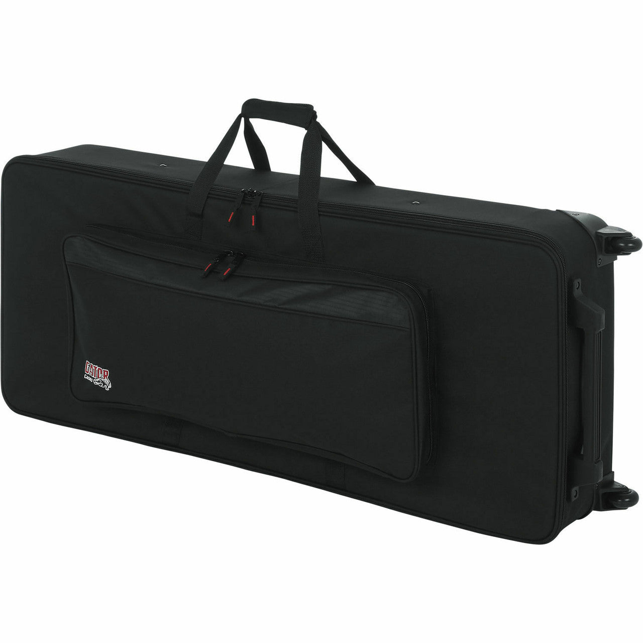 Gator GK-61 Estuche de espuma EPS para teclado ligero de 61 notas con ruedas y asa de remolque