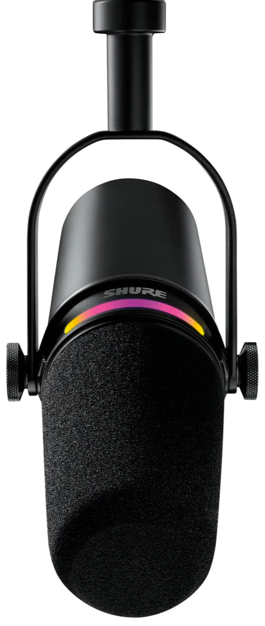 Shure MV7+-K Micrófono Para Podcast Con Panel Táctil LED Personalizable y Funciones DSP.