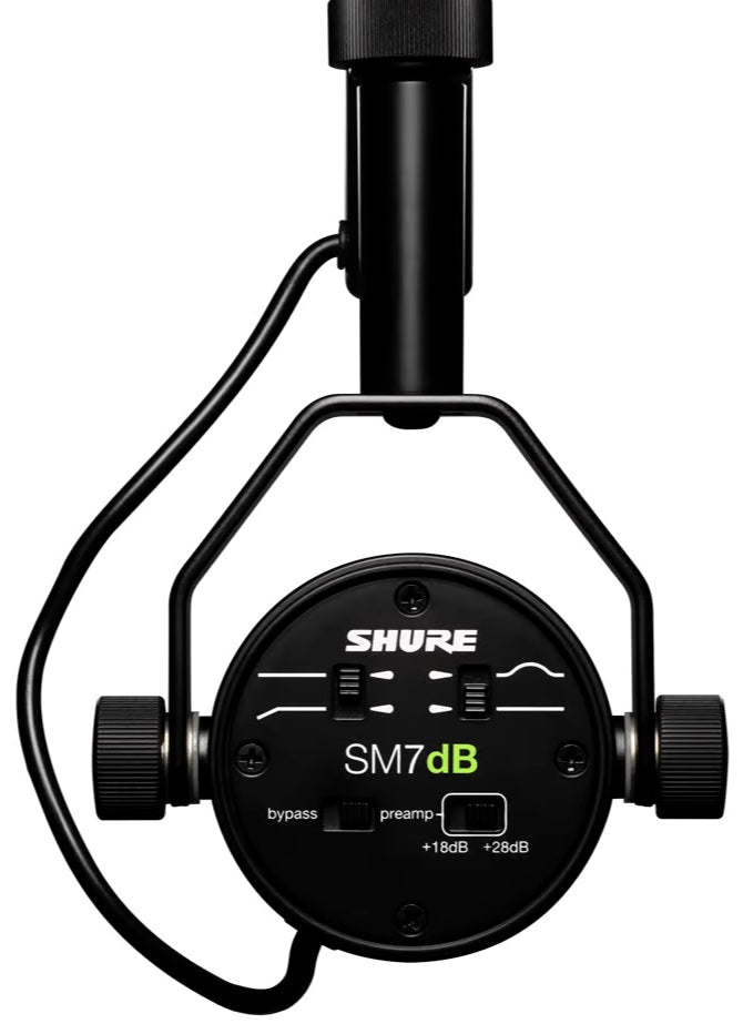 Shure SM7dB Micrófono Vocal Dinámico Con Preamplificador Integrado Para Podcasters, Streamers y Músicos.