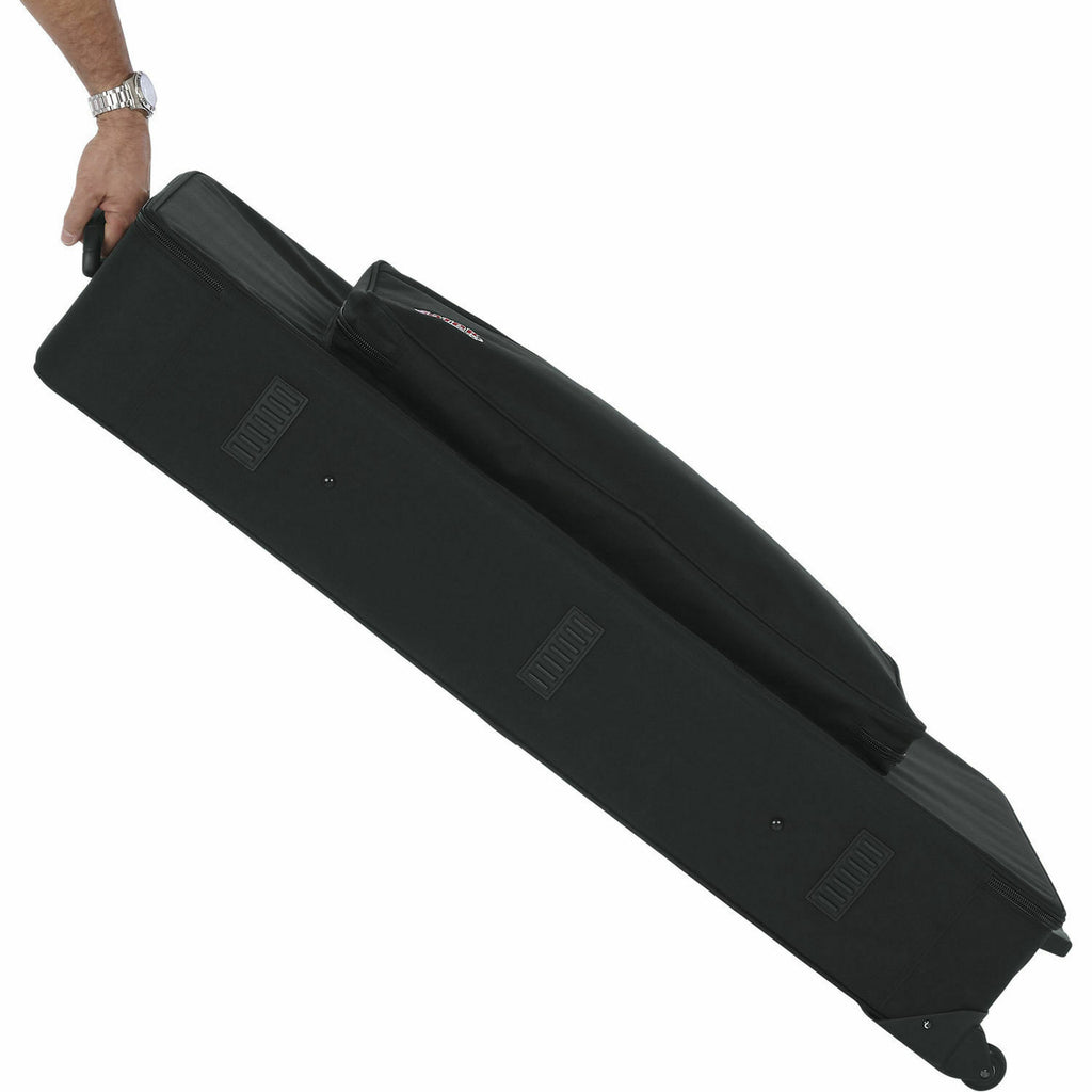 Gator GK-61 Estuche de espuma EPS para teclado ligero de 61 notas con ruedas y asa de remolque