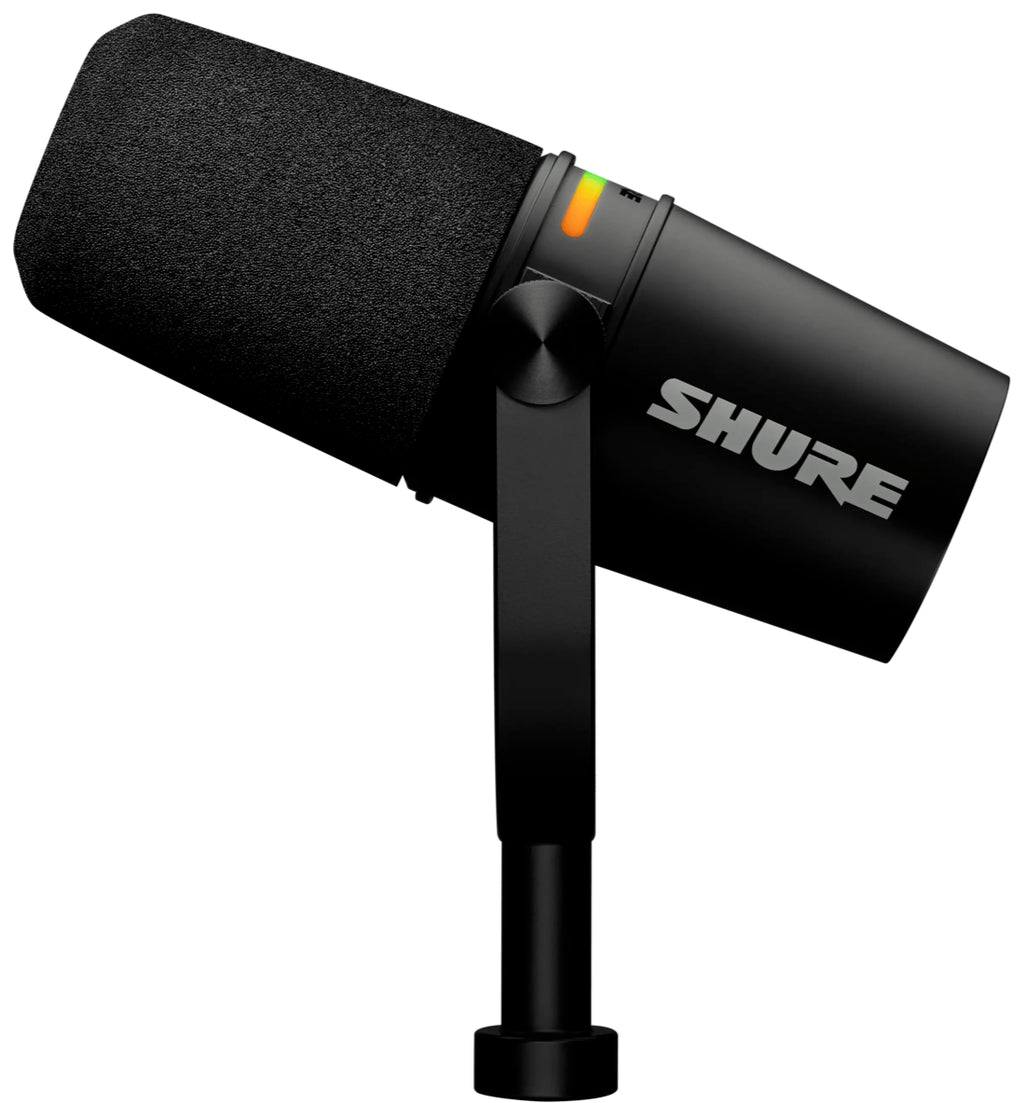 Shure MV7+-K Micrófono Para Podcast Con Panel Táctil LED Personalizable y Funciones DSP.