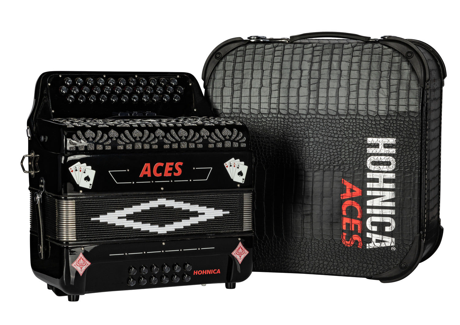 Hohnica Aces II Acordeón Diatónico — EAD (Mi) | 34 Botones | 3 Registros