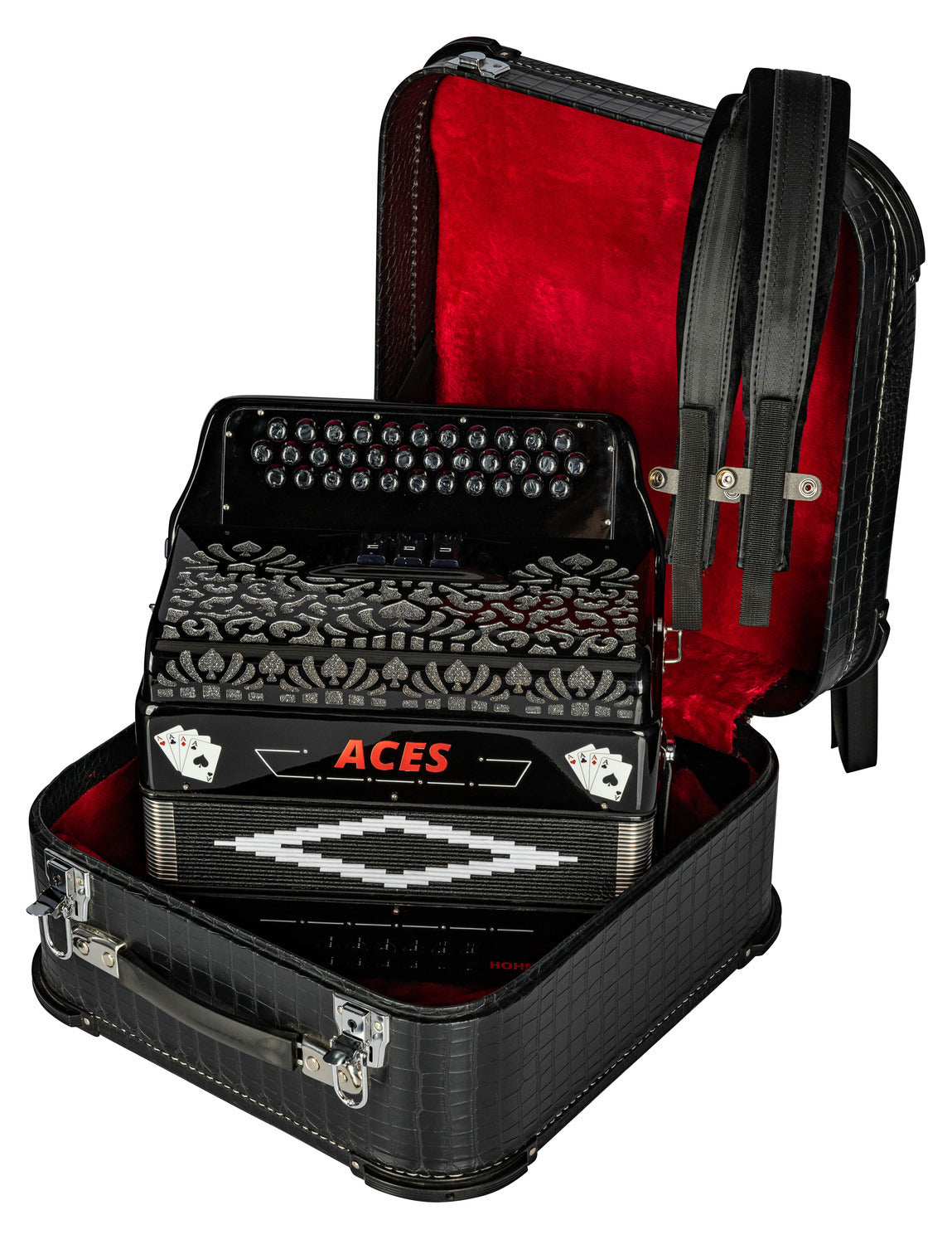 Hohnica Aces II Acordeón Diatónico — EAD (Mi) | 34 Botones | 3 Registros