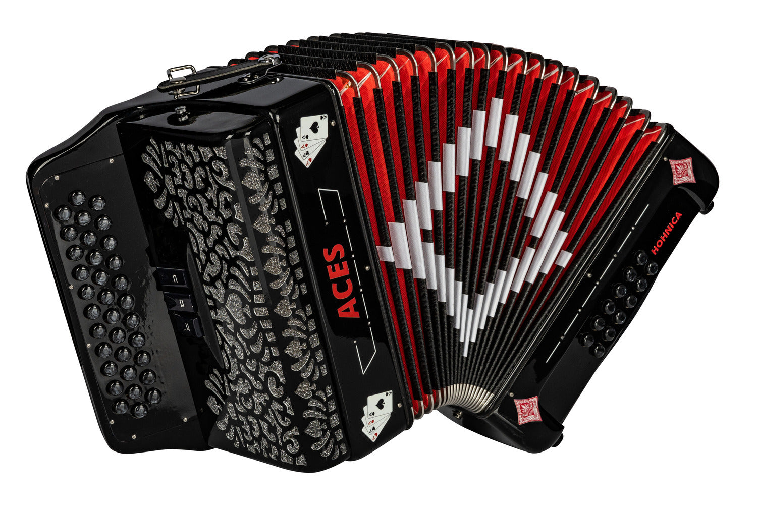 Hohnica Aces II Acordeón Diatónico — EAD (Mi) | 34 Botones | 3 Registros