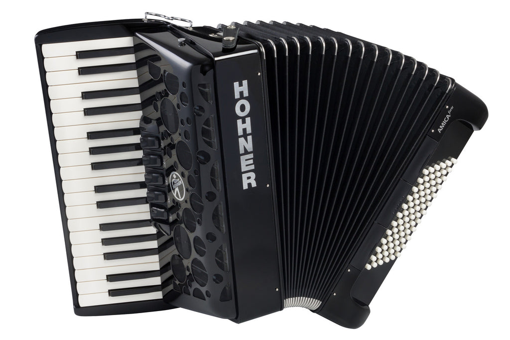 Hohner Amica Forte IV 72 Acordeón De Piano — 72 Bajos | 34 Teclas | Negro