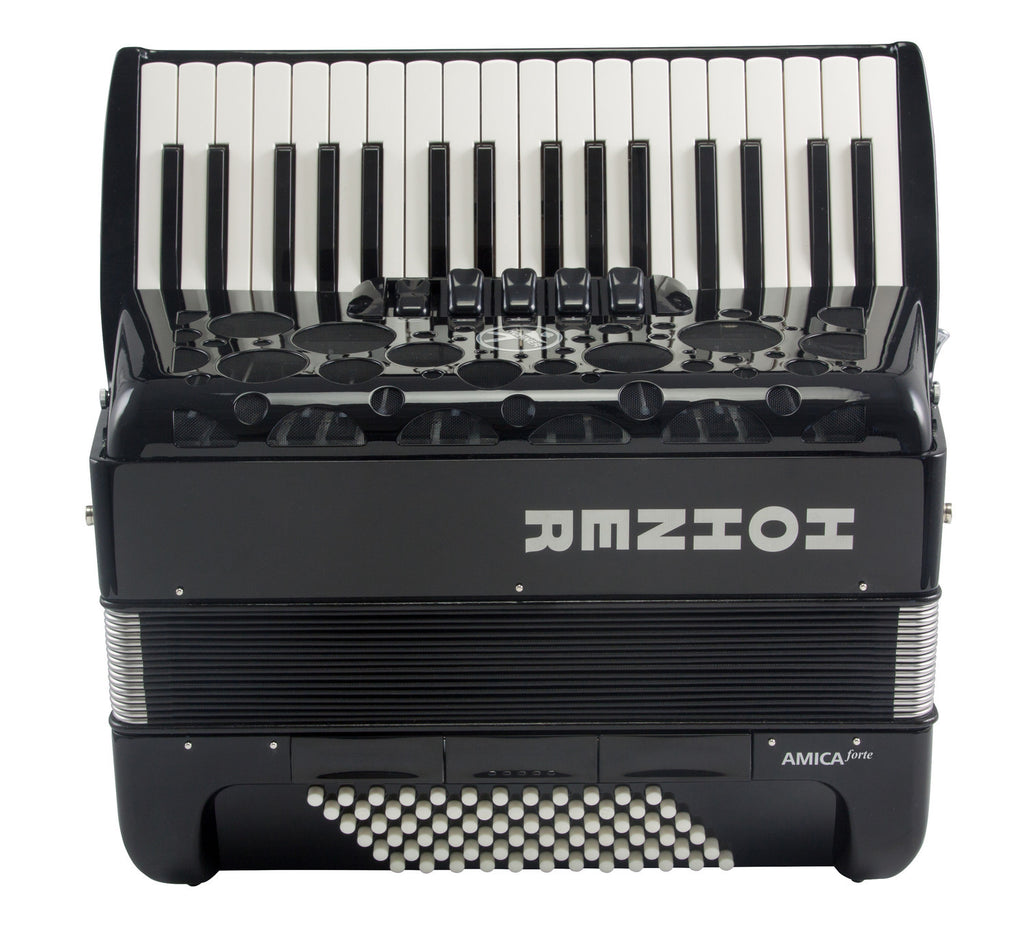 Hohner Amica Forte IV 72 Acordeón De Piano — 72 Bajos | 34 Teclas | Negro