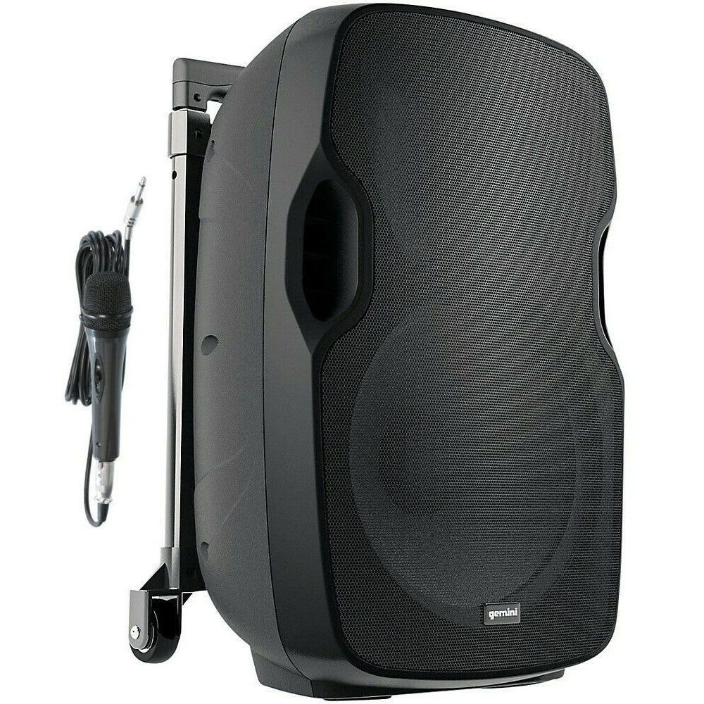 Gemini AS-10TOGO 10" Portable Battery Powered BLUETOOTH Speaker Wired Microphone