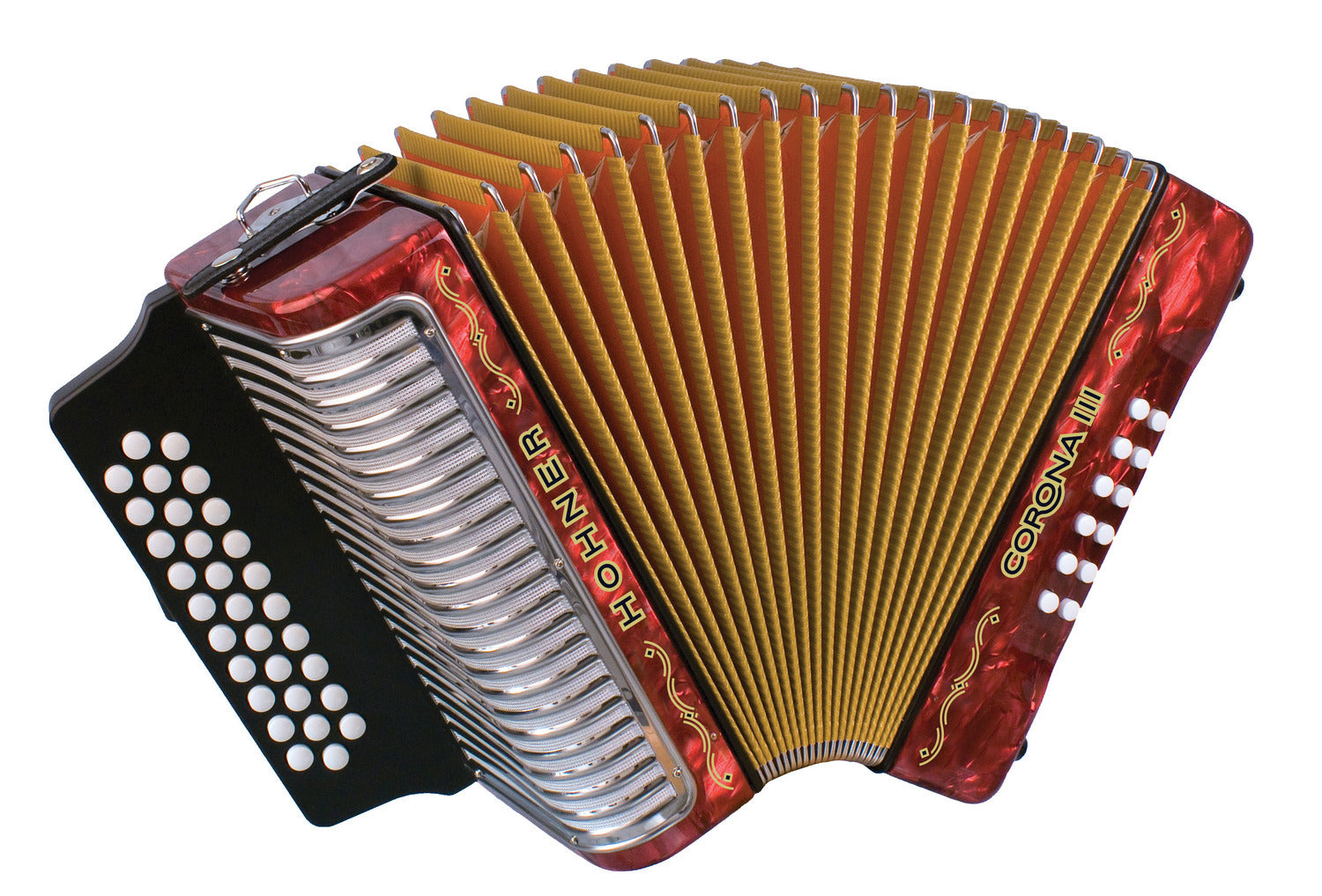 Hohner Corona III Acordeón Diatónico — 31 Botones | 3 Voces