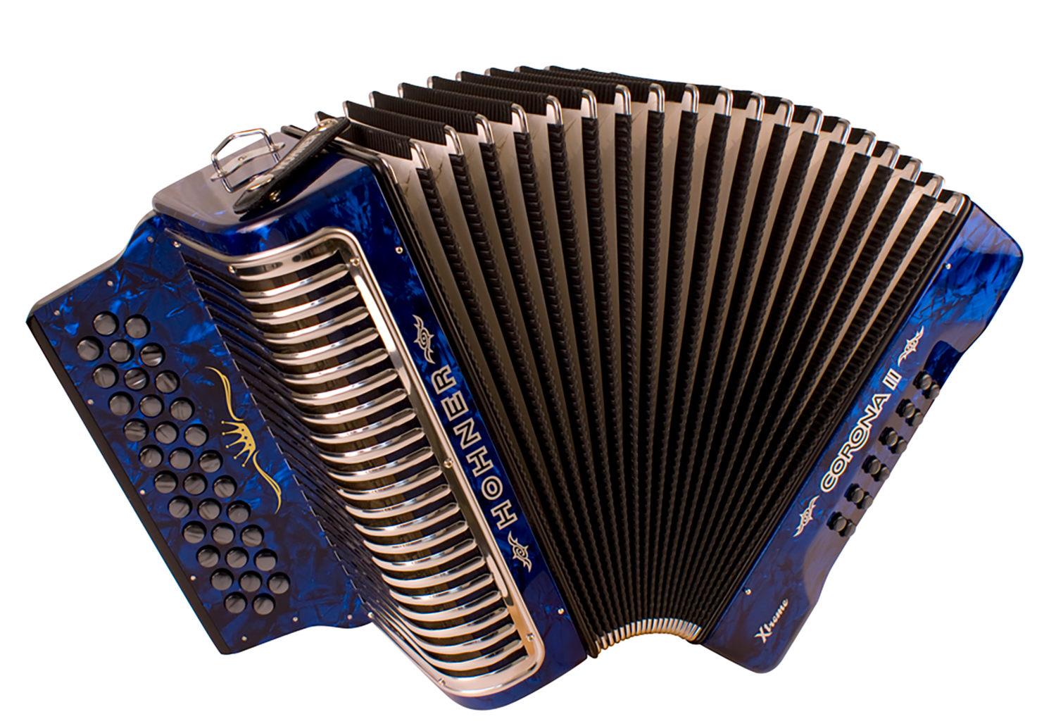 Hohner Corona II Xtreme Acordeón Diatónico — 34 Botones | 2 Voces