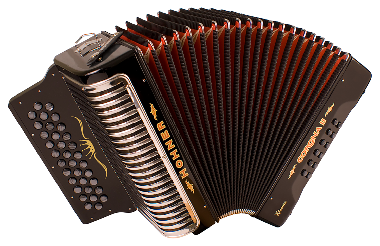 Hohner Corona II Xtreme Acordeón Diatónico — 34 Botones | 2 Voces