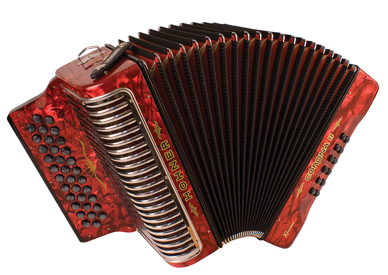 Hohner Corona II Xtreme Acordeón Diatónico — 34 Botones | 2 Voces