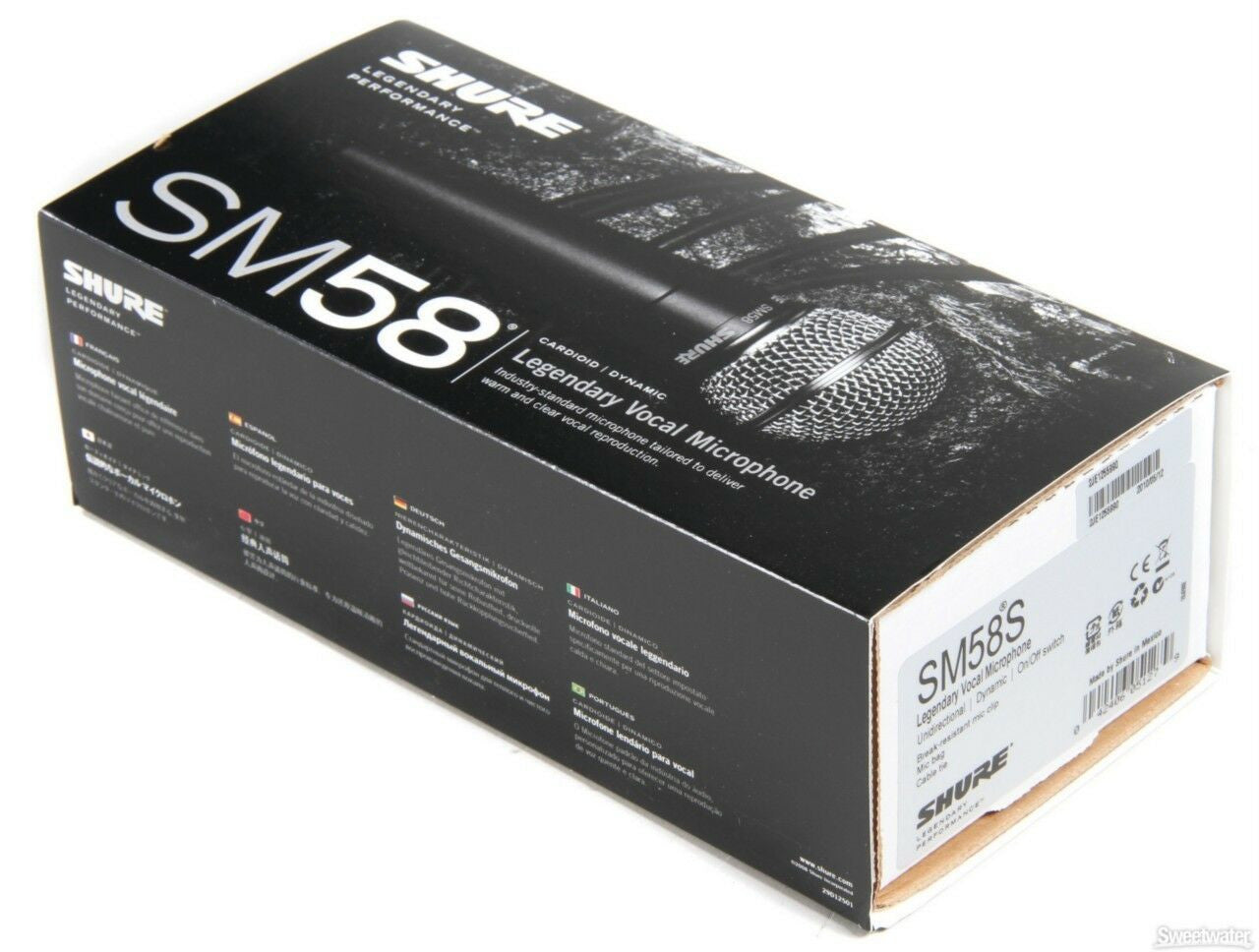 Shure SM58S Micrófono Vocal Dinámico Cardioide Profesional Con Interruptor De Encendido/Apagado (Micrófono SM58)