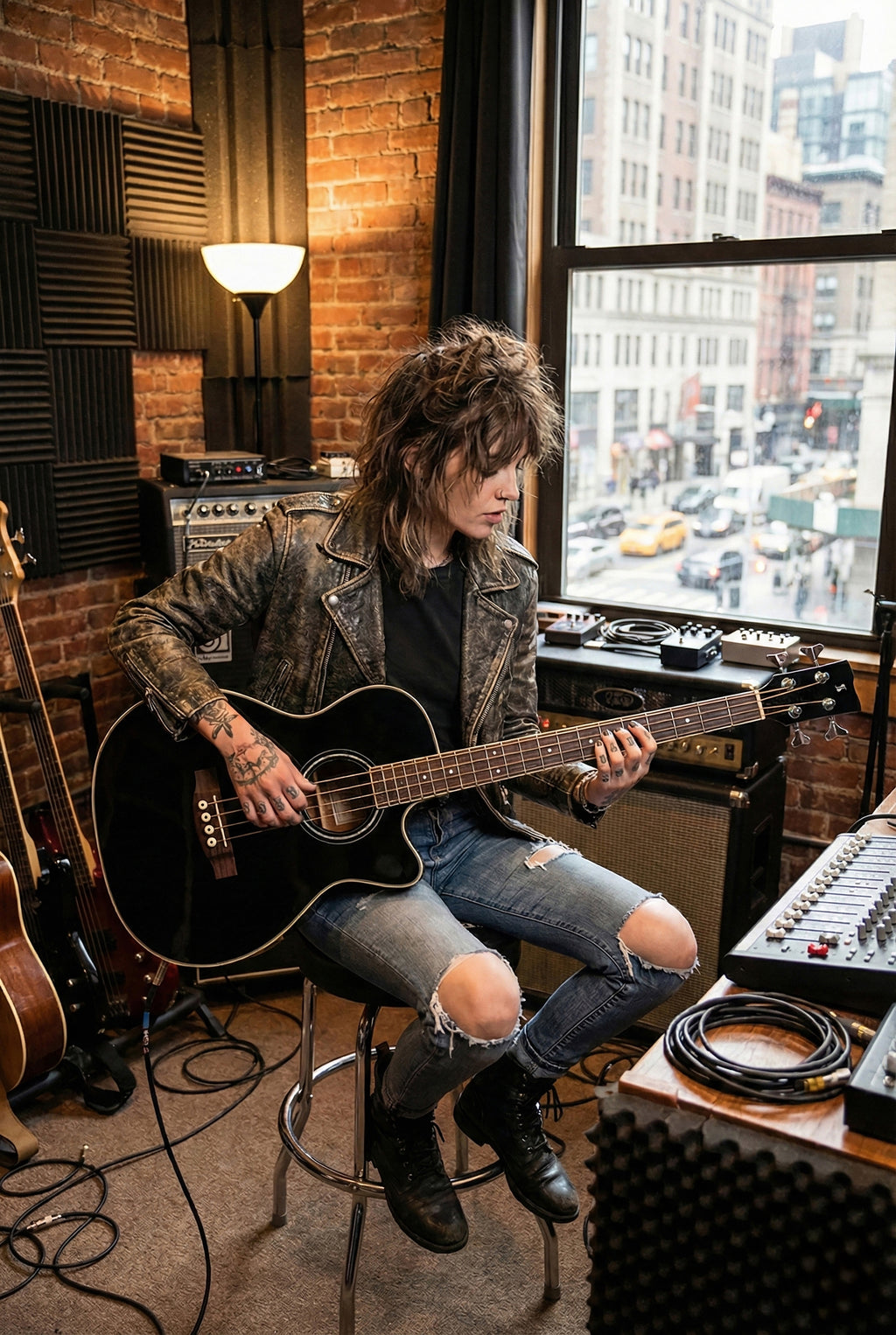 Stagg SA40BASS ACE-BK Bajo Electroacústico