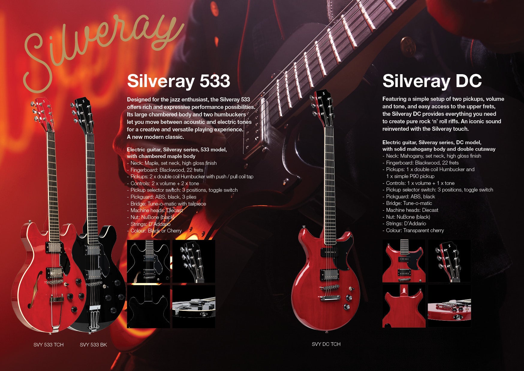 Stagg Guitarra Eléctrica Modelo SVY 533 - BK