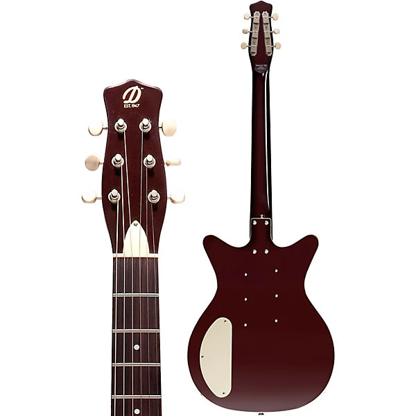 Danelectro '59 Triple Divine Guitarra Eléctrica Borgoña Oscuro