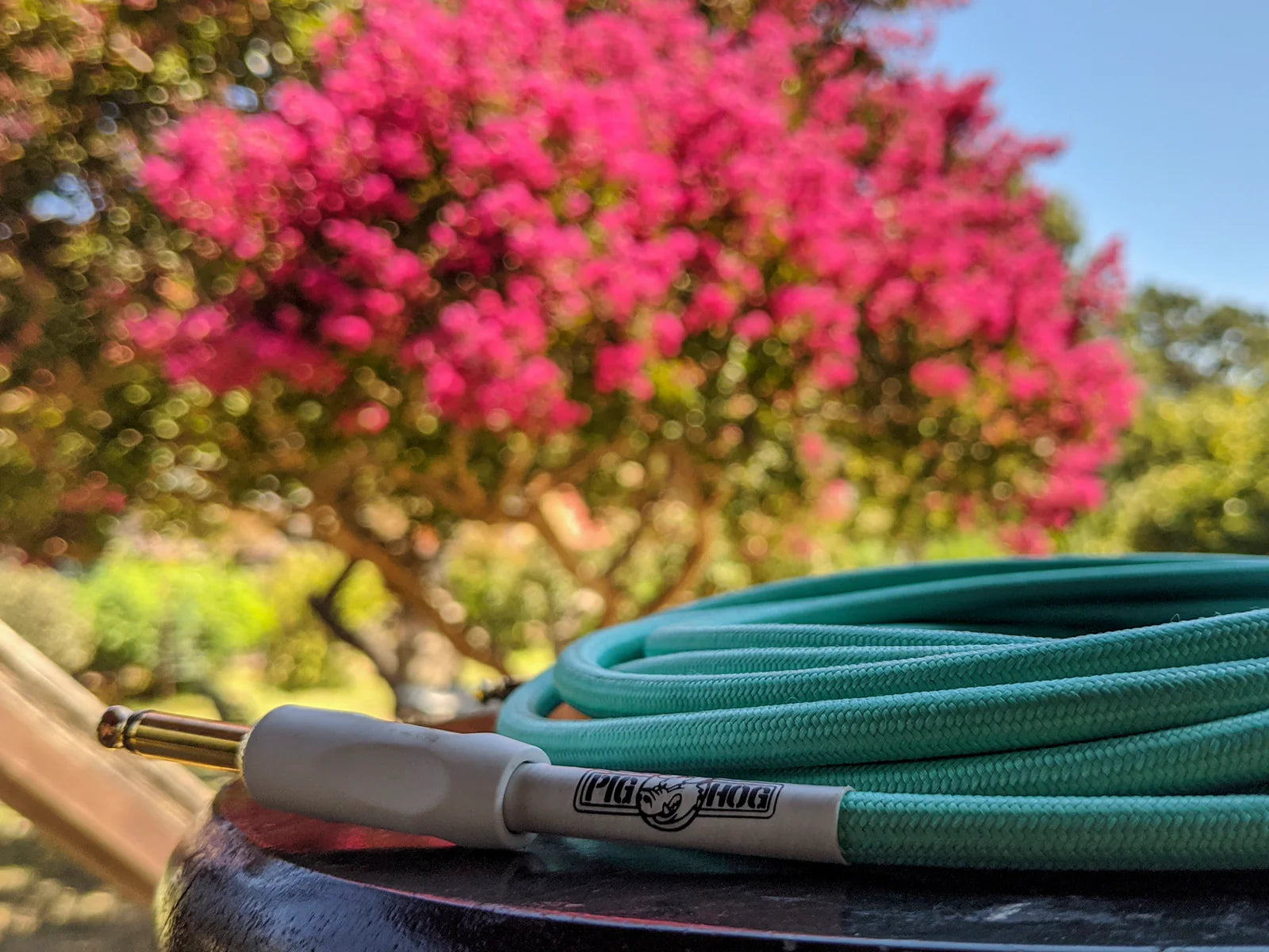 PIG HOG SEAFOAM GREEN CABLES FOR INSTRUMENTS