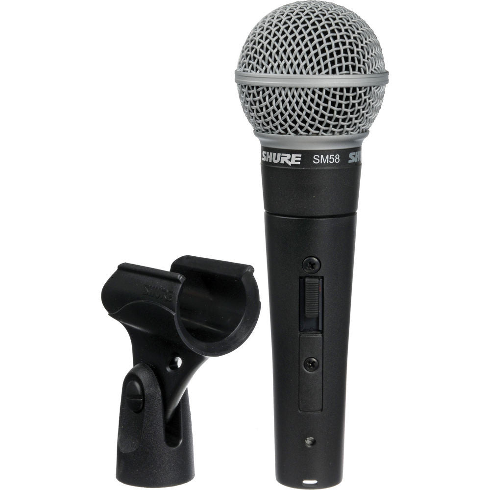Shure SM58S Micrófono Vocal Dinámico Cardioide Profesional Con Interruptor De Encendido/Apagado (Micrófono SM58)