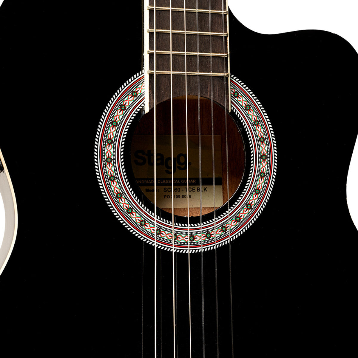 Stagg SCL60 TCE-BLK Guitarra Clásica Electroacústica