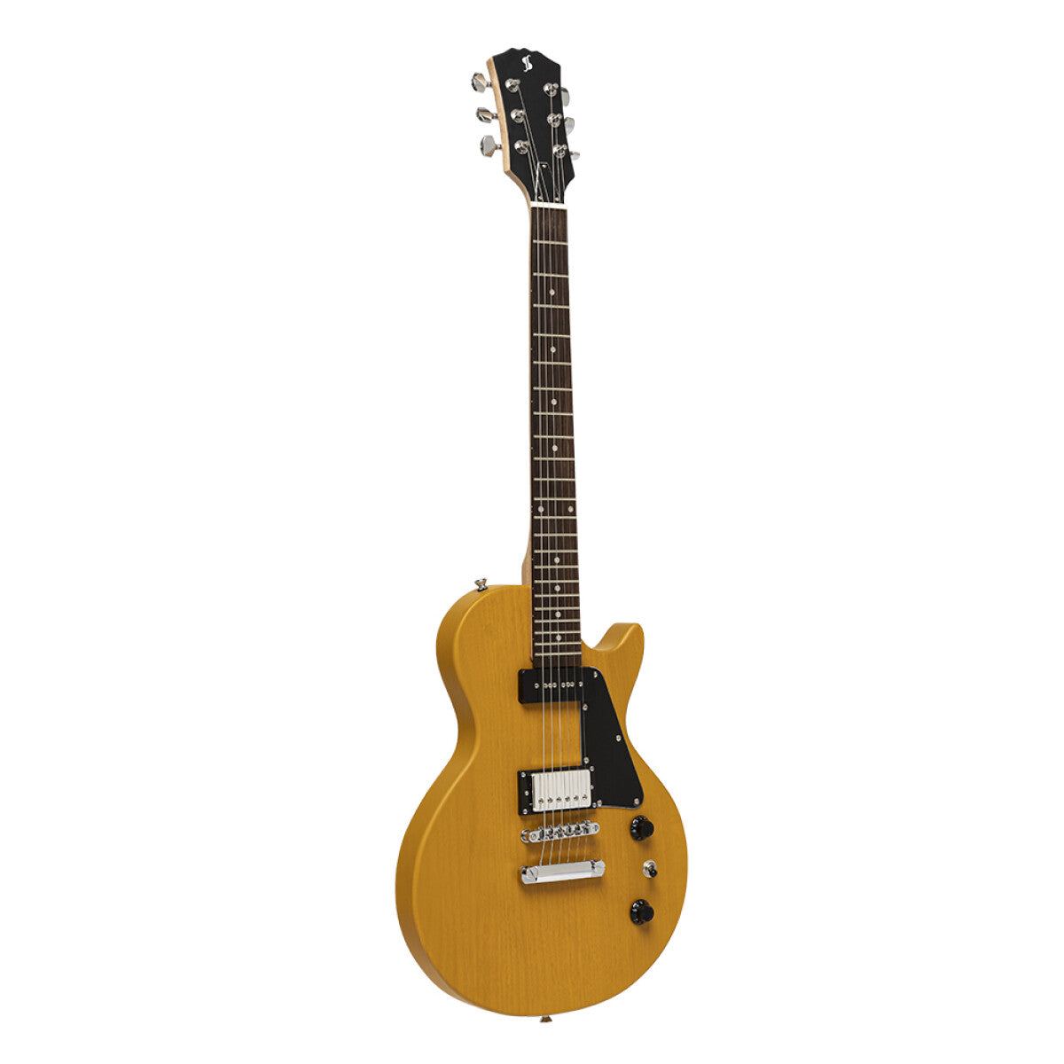 Stagg Standard Serie Guitarra Eléctrica - Amarillo Vintage- SEL-HB90 VYL