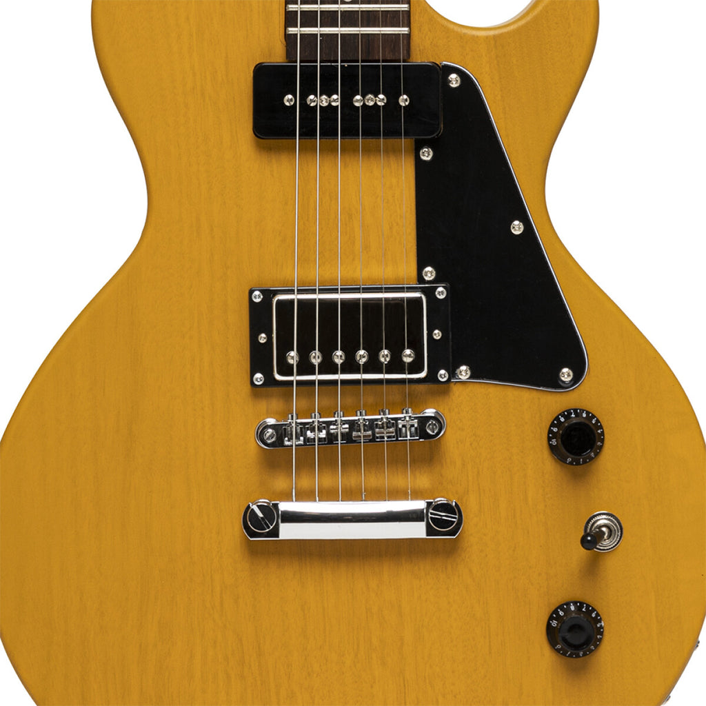 Stagg Standard Serie Guitarra Eléctrica - Amarillo Vintage- SEL-HB90 VYL