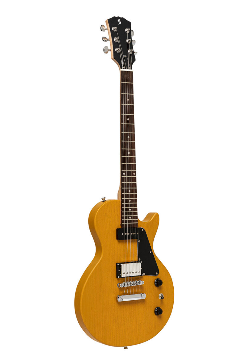 Stagg Standard Serie Guitarra Eléctrica - Amarillo Vintage- SEL-HB90 VYL