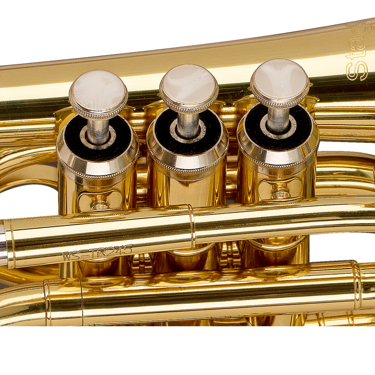 Stagg WS-TR245S Series Bb Pocket Trumpet Clear Lacquer