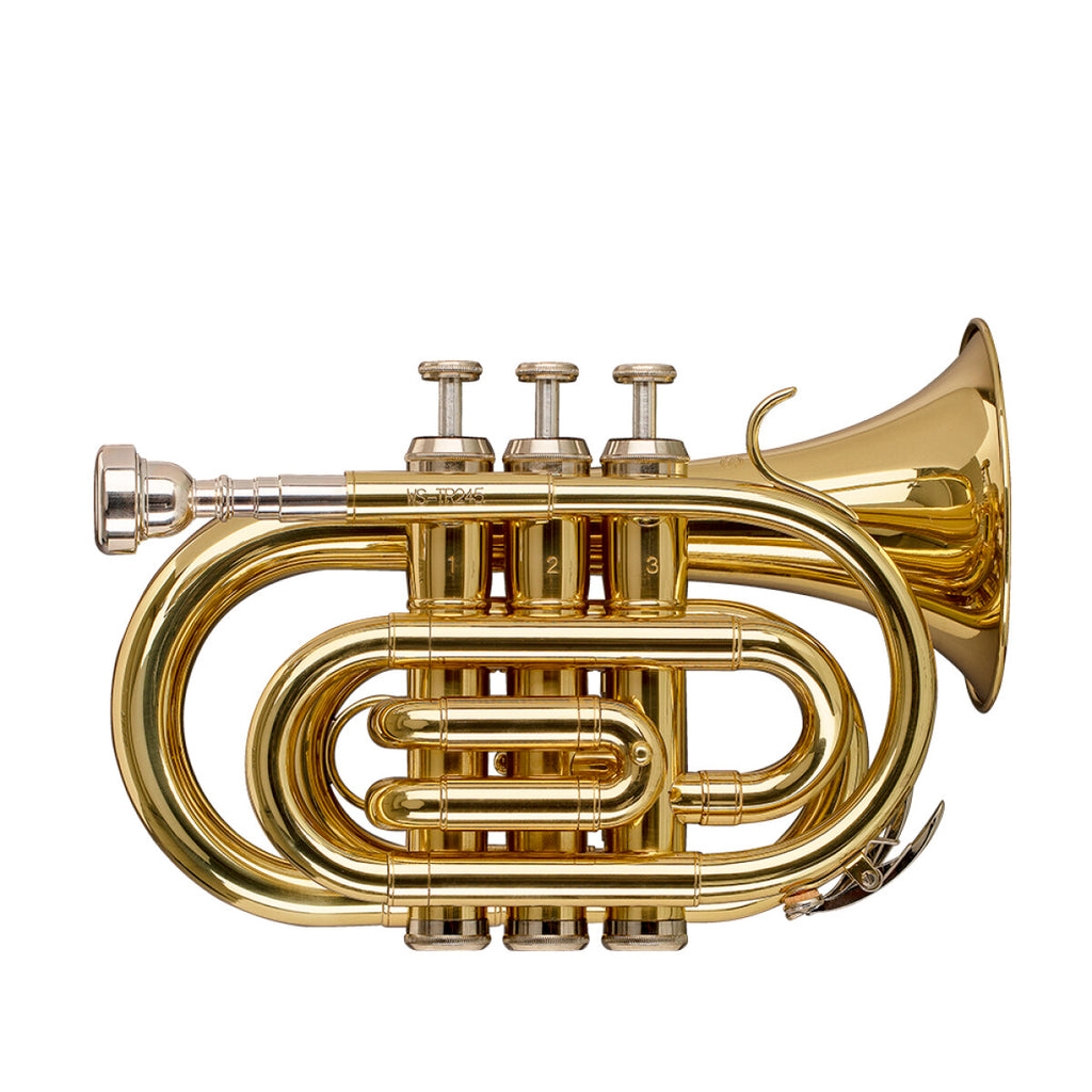 Stagg WS-TR245S Series Bb Pocket Trumpet Clear Lacquer