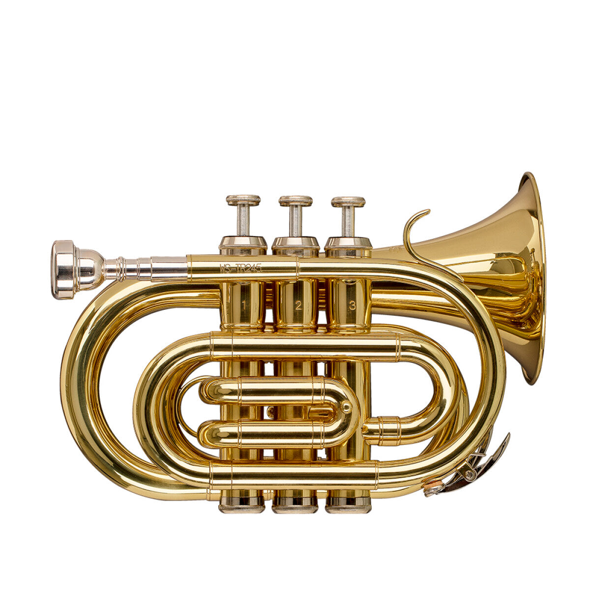Stagg WS-TR245S Series Bb Pocket Trumpet Clear Lacquer