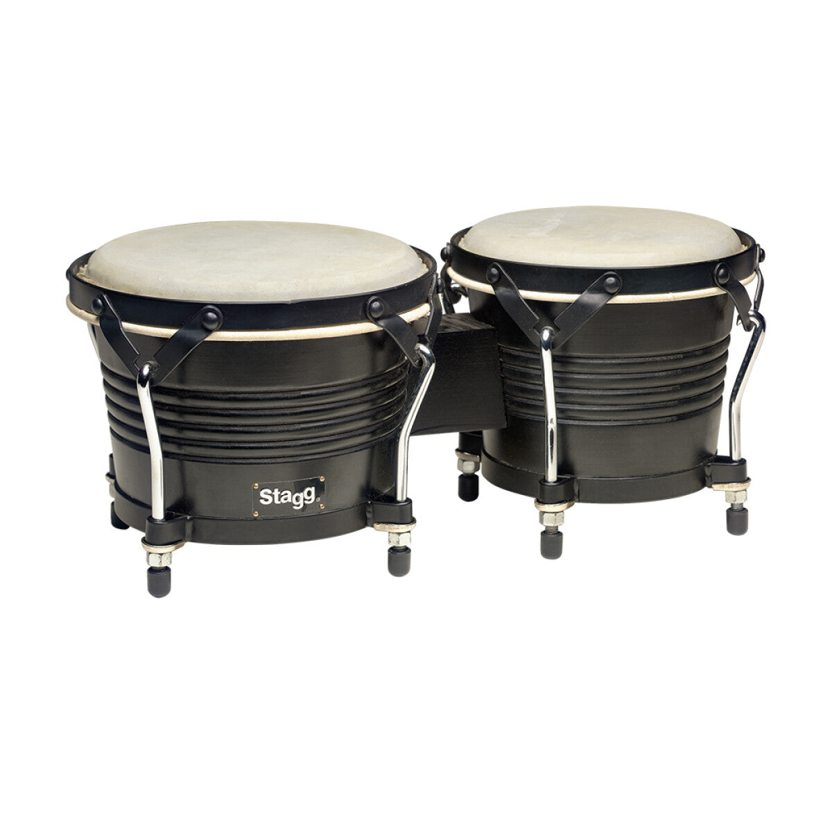 Stagg BW-200-CH Latin Wood Bongos, Negro