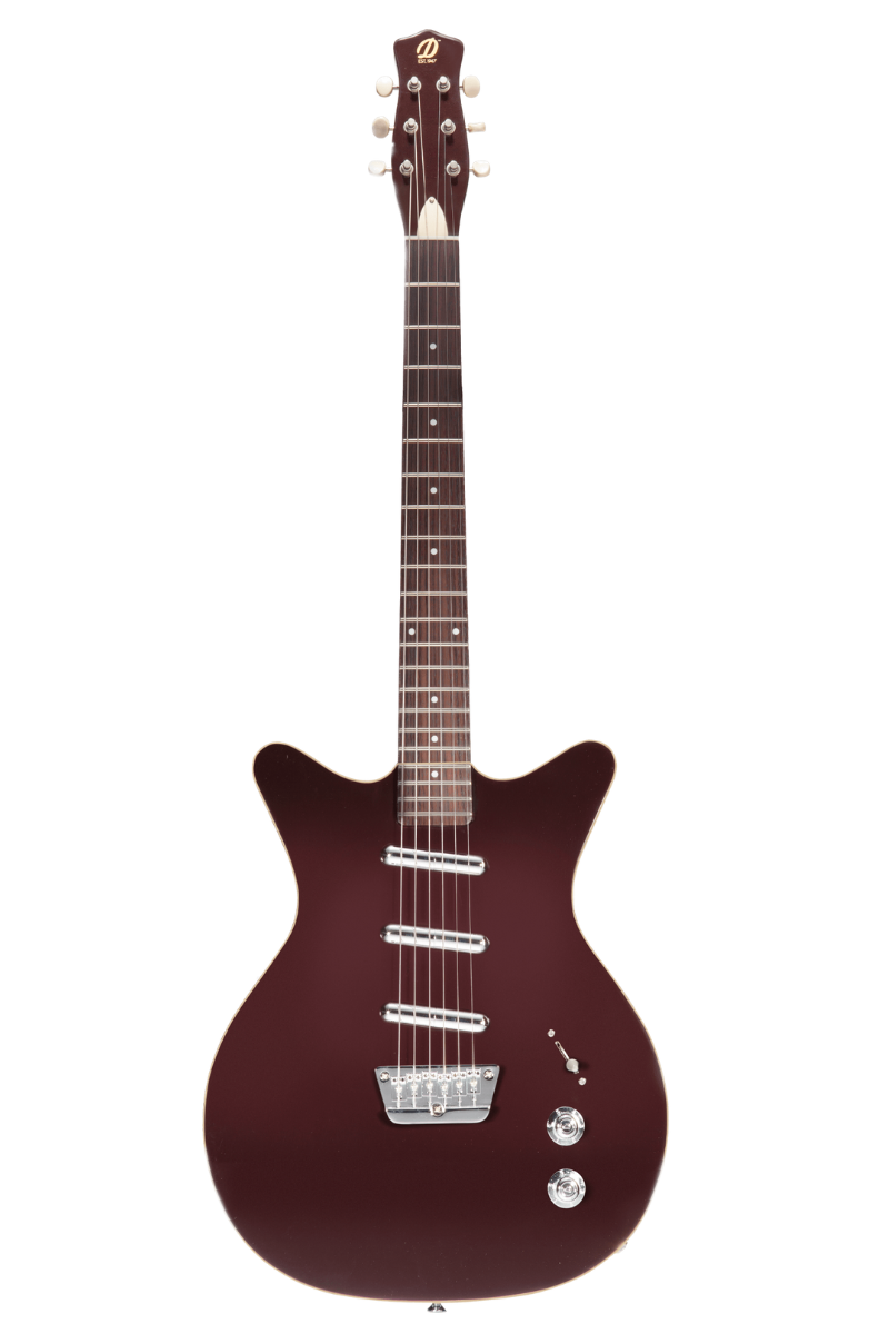 Danelectro '59 Triple Divine Guitarra Eléctrica Borgoña Oscuro