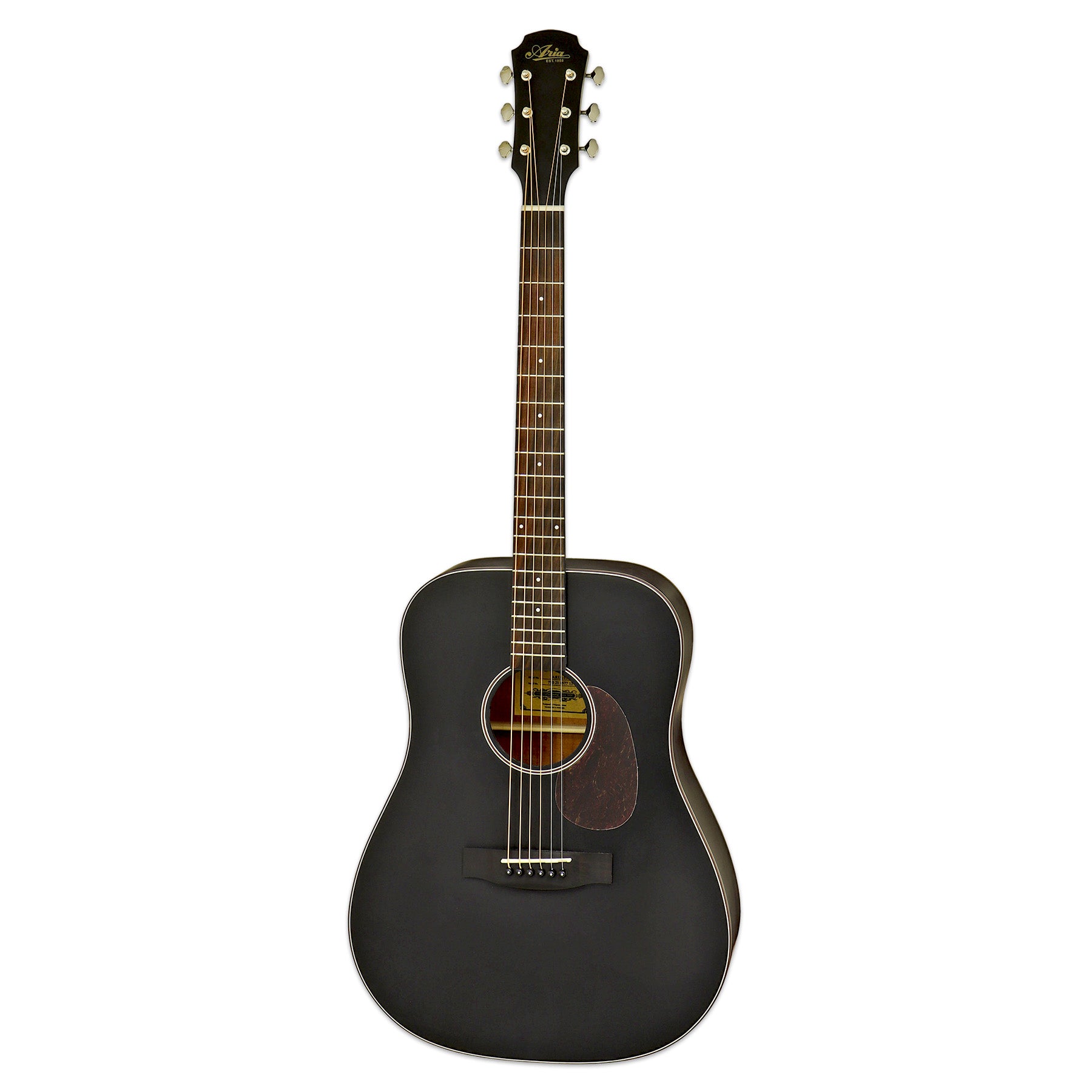 Aria 111 Dreadnought Guitarra Acústica - Negro