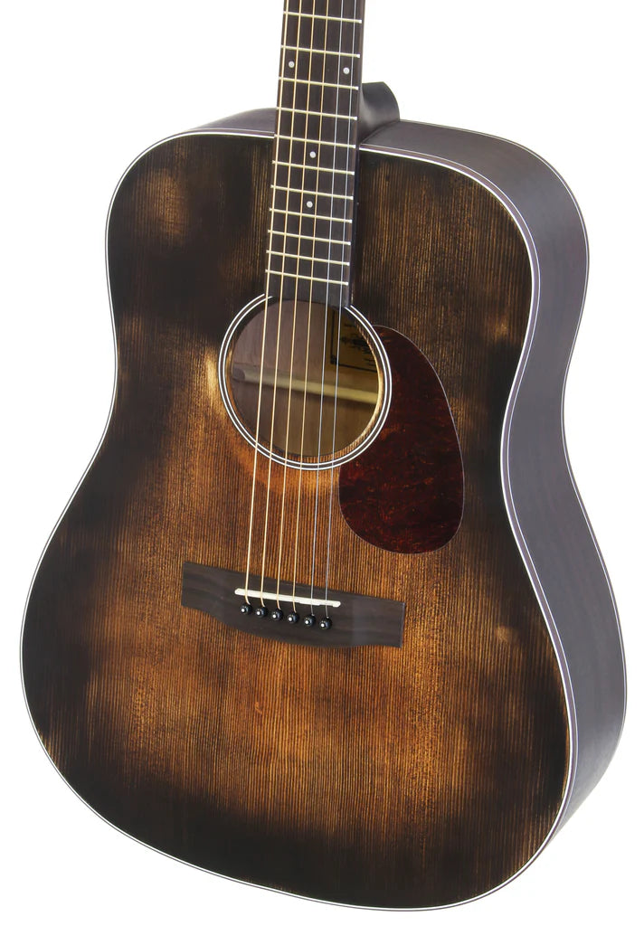 Aria 111DP Delta Player Series Guitarra acústica Dreadnought Vintage - Marrón Iodoso
