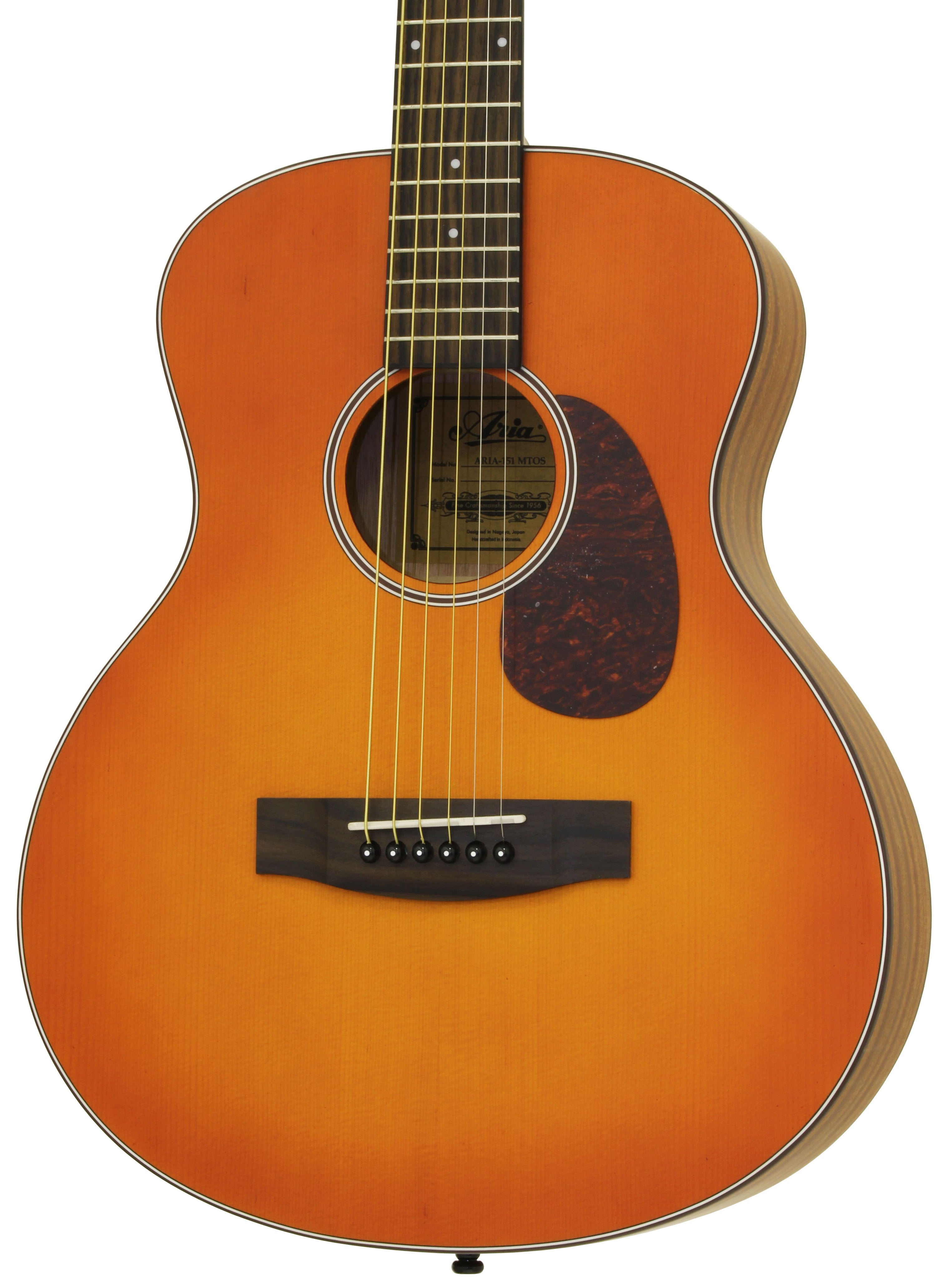 Aria 151 Lil' Aria Guitarra Acústica - Naranja Mate Sunburst