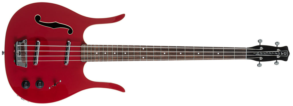 Danelectro Red Hot Longhorn Bajo Semihueco — Rojo