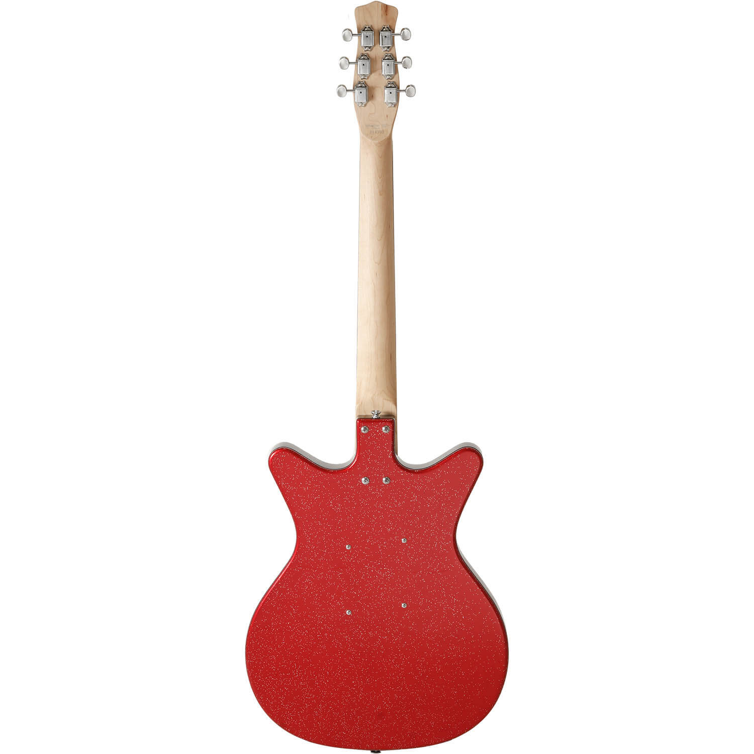 Danelectro Glitter 59, Rojo/Plateado con Purpurina