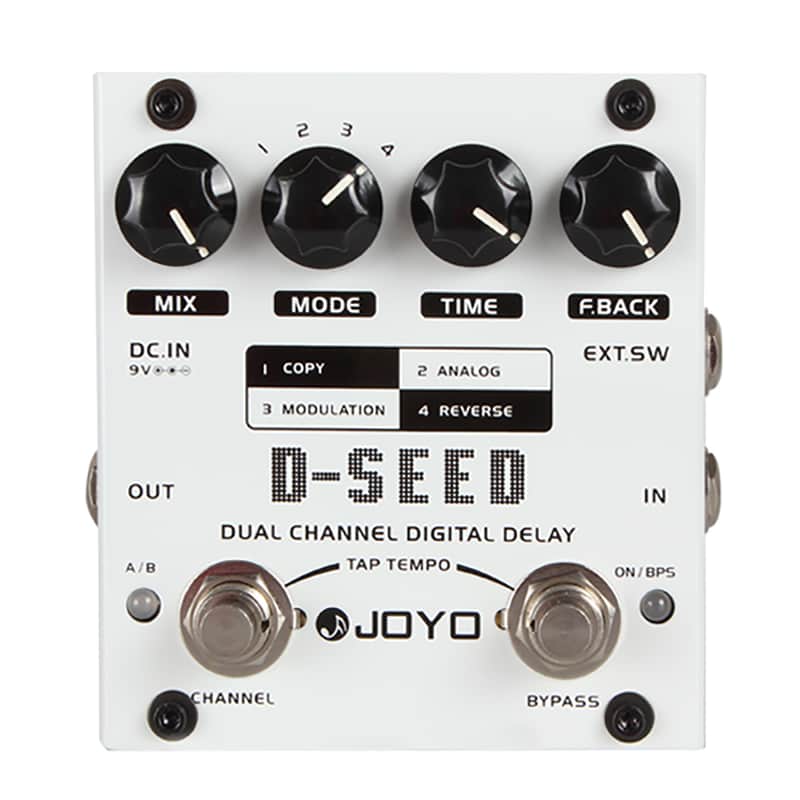 Joyo D-SEED Pedal de Retardo Digital de Doble Canal