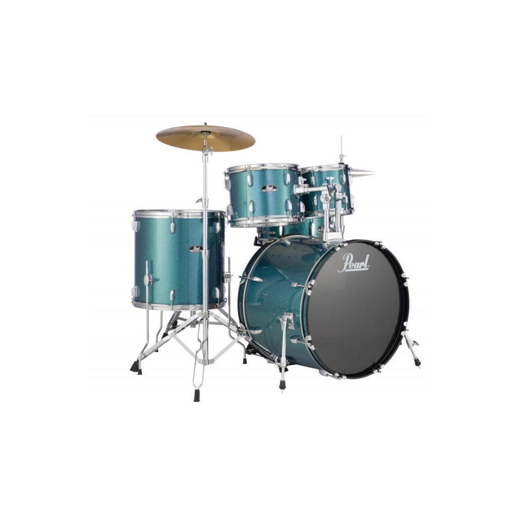 Pearl Roadshow Complete Drum Set RS525/C with Cymbals - Aqua Blue Glitter