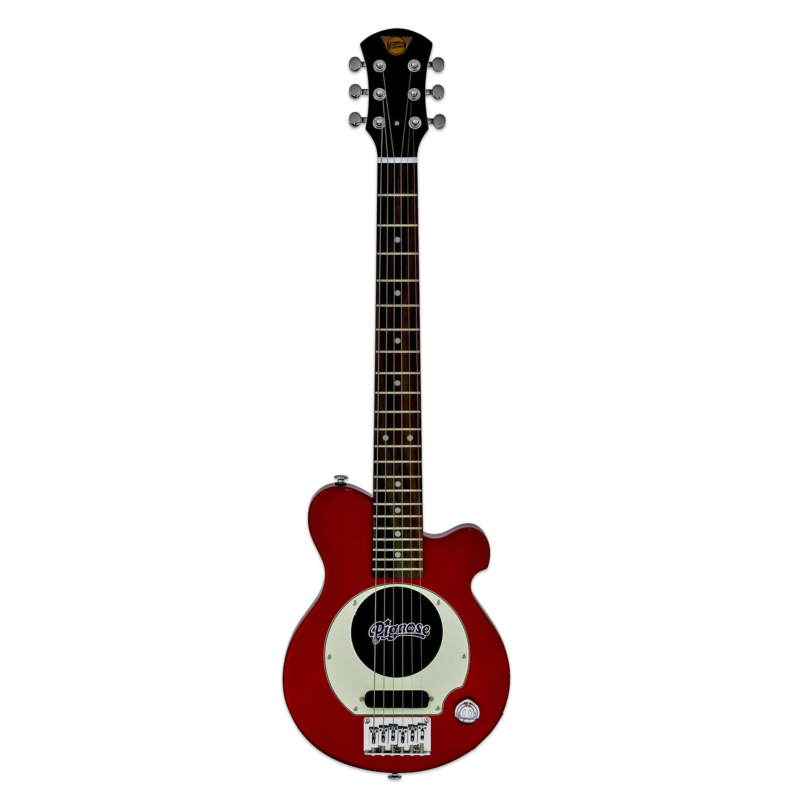 Pignose PGG-200 Mini Guitarra Eléctrica de viaje - Candy Apple (con funda)