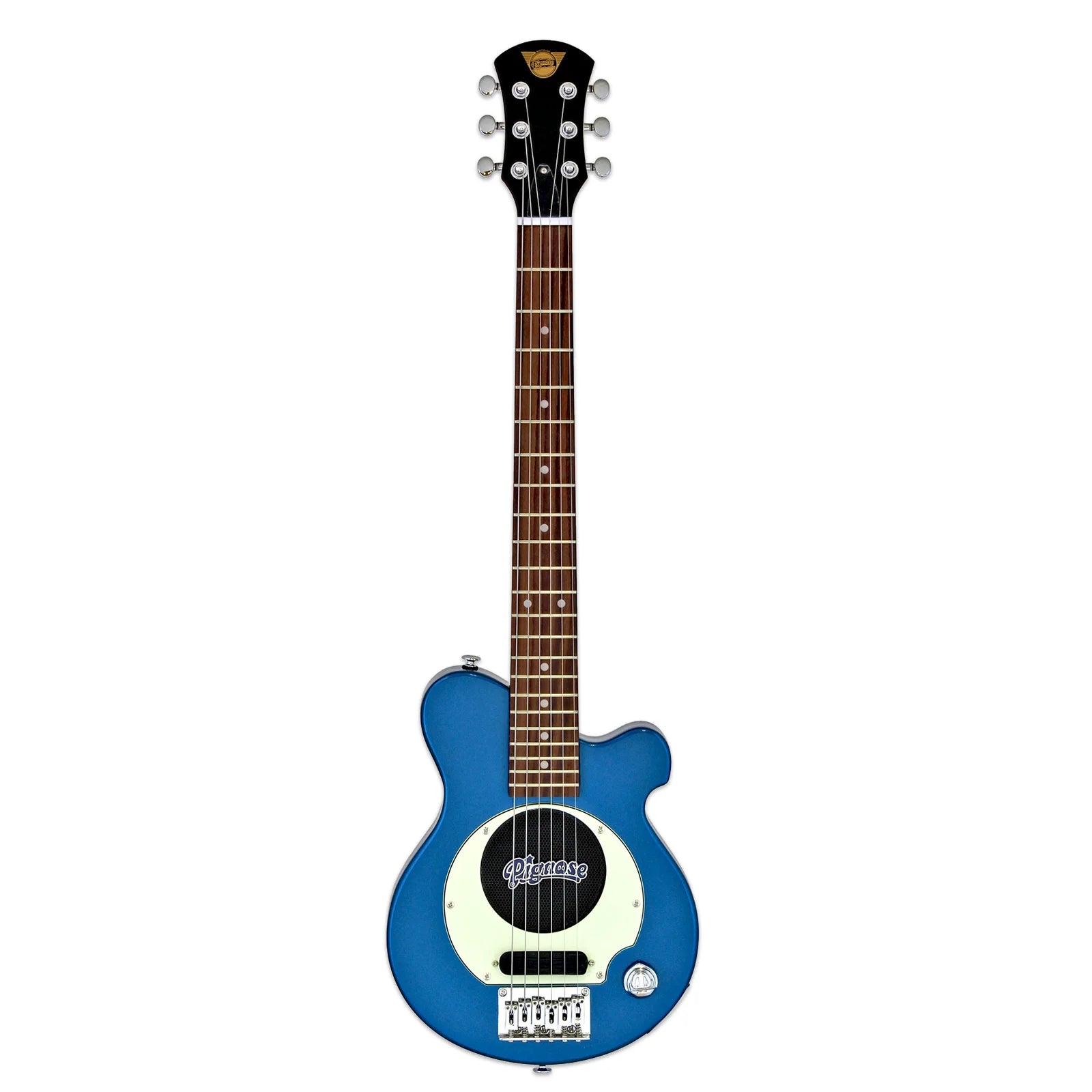 Pignose PGG-200 Mini Guitarra Eléctrica de viaje - Azul Metálico (con funda)